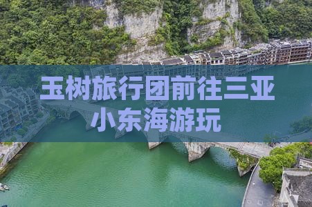 玉树旅行团前往三亚小东海游玩
