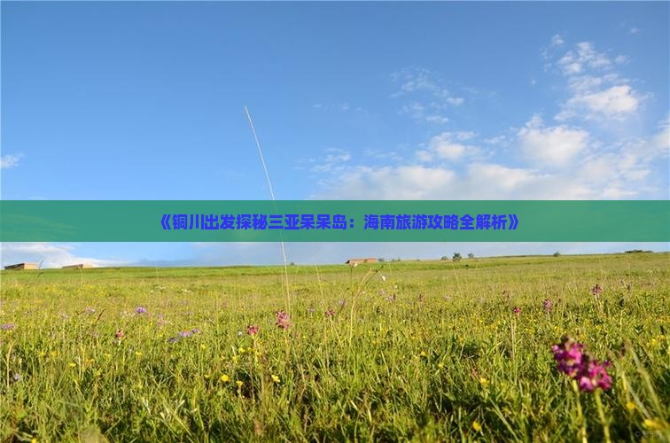 《铜川出发探秘三亚呆呆岛：海南旅游攻略全解析》