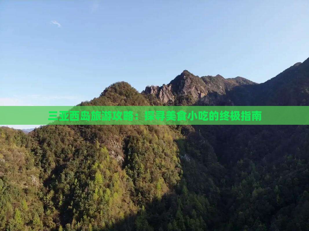 红河去三亚西岛旅游小吃