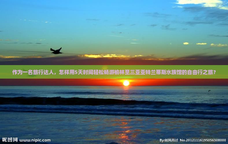 榆林前往三亚亚特兰蒂斯水族馆自由行