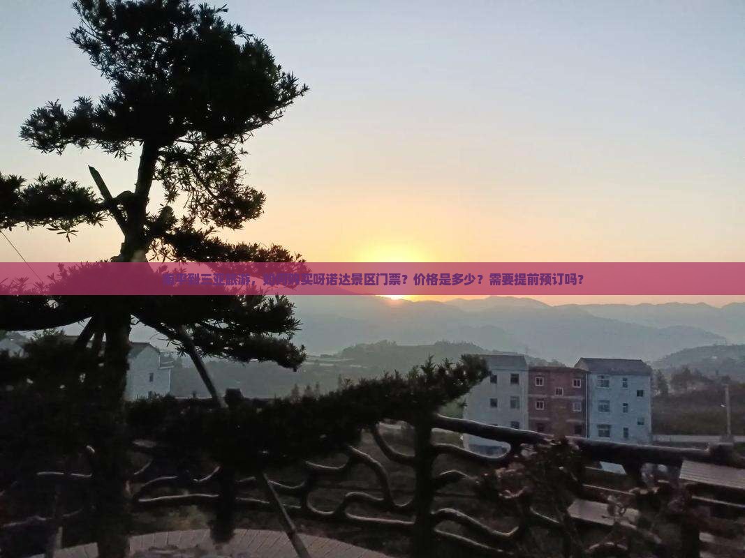 南平前往三亚呀诺达景区门票