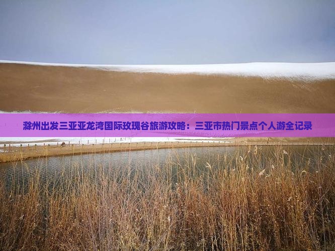 滁州出发三亚亚龙湾国际玫瑰谷个人游