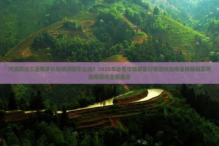 河源前往三亚椰梦长廊大型旅游团