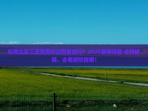 松原出发三亚凤凰岭公园自由行
