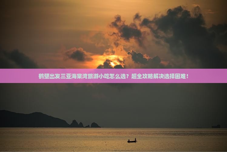 鹤壁出发三亚海棠湾旅游小吃