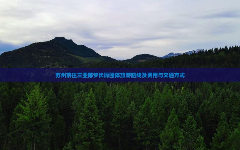 苏州前往三亚椰梦长廊团体旅游