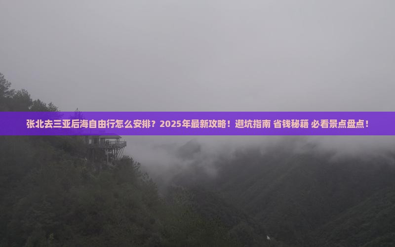 张北去三亚后海自由行