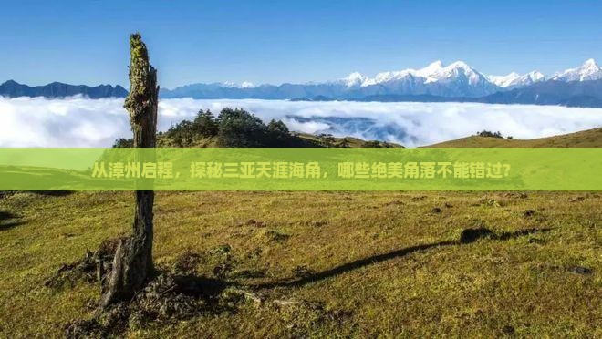 漳州出发三亚天涯海角必玩地