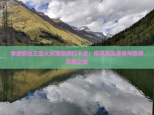 孝感前往三亚大东海旅游打卡点