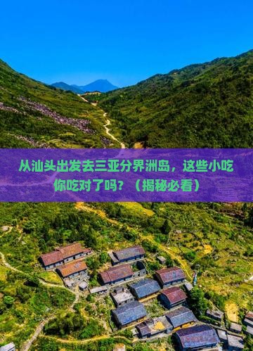 汕头前往三亚分界洲岛旅游小吃