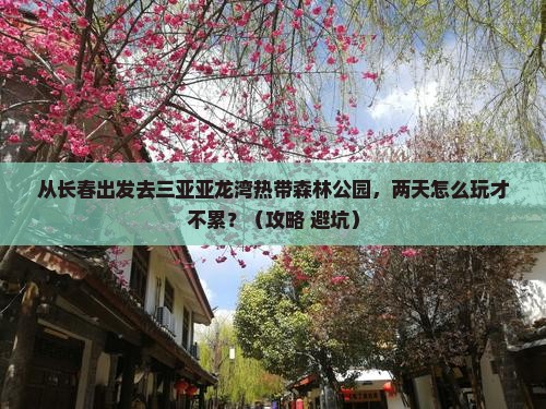 长春前往三亚亚龙湾热带森林公园二日游