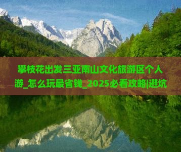 攀枝花出发三亚南山文化旅游区个人游