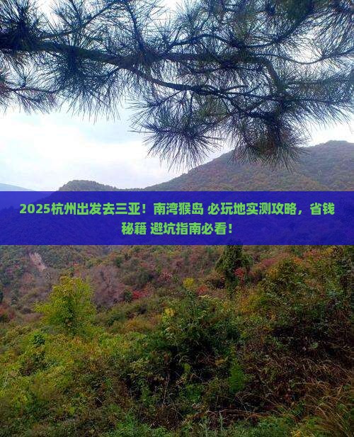 杭州出发三亚南湾猴岛必玩地