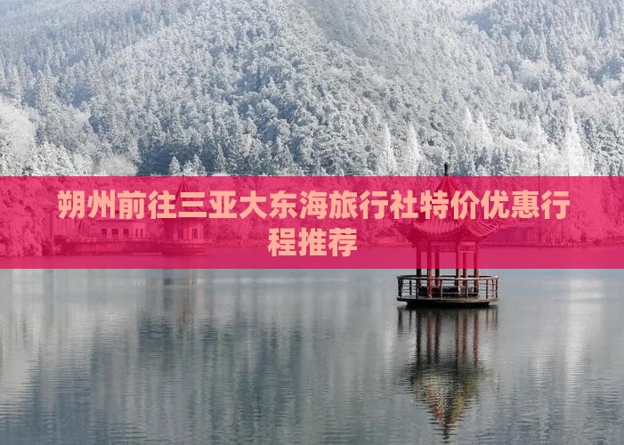 朔州前往三亚大东海旅行社