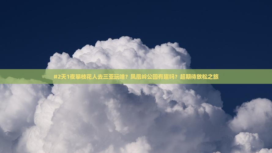 攀枝花去三亚凤凰岭公园二日游