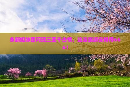 永新前往三亚千古情团体旅游