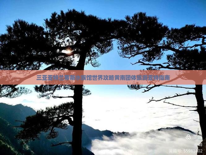 黄南出发三亚亚特兰蒂斯水族馆团体旅游