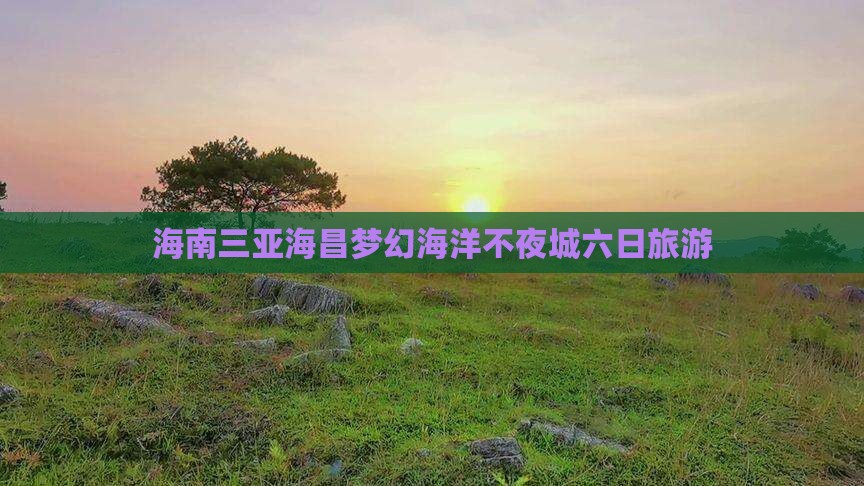 百色去三亚海昌梦幻海洋不夜城六日游