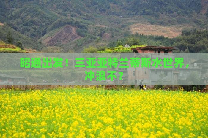 昭通前往三亚亚特兰蒂斯水世界旅游