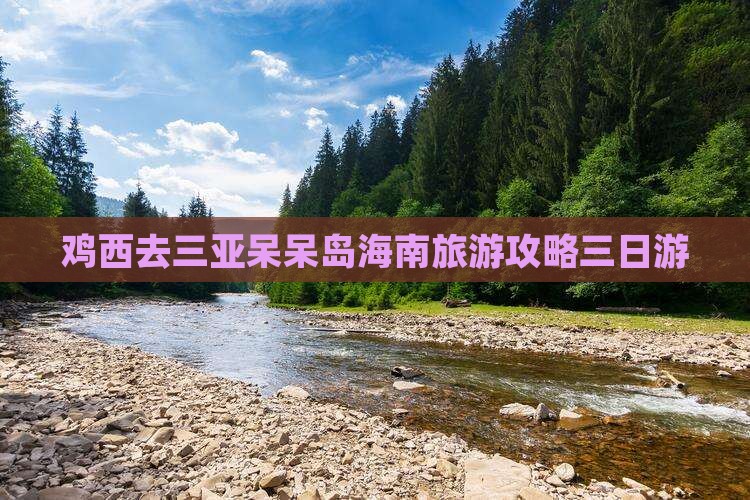鸡西去三亚呆呆岛三日游