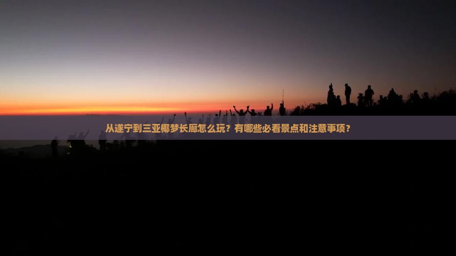 遂宁出发三亚椰梦长廊攻略