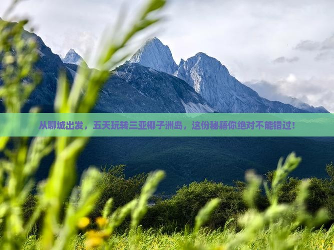聊城出发三亚椰子洲岛五日游