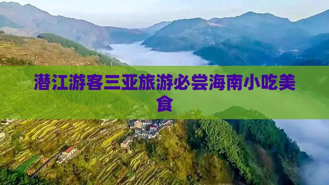 潜江去三亚天涯海角旅游小吃
