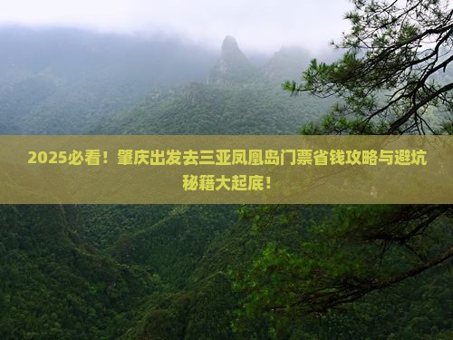 肇庆去三亚凤凰岛门票