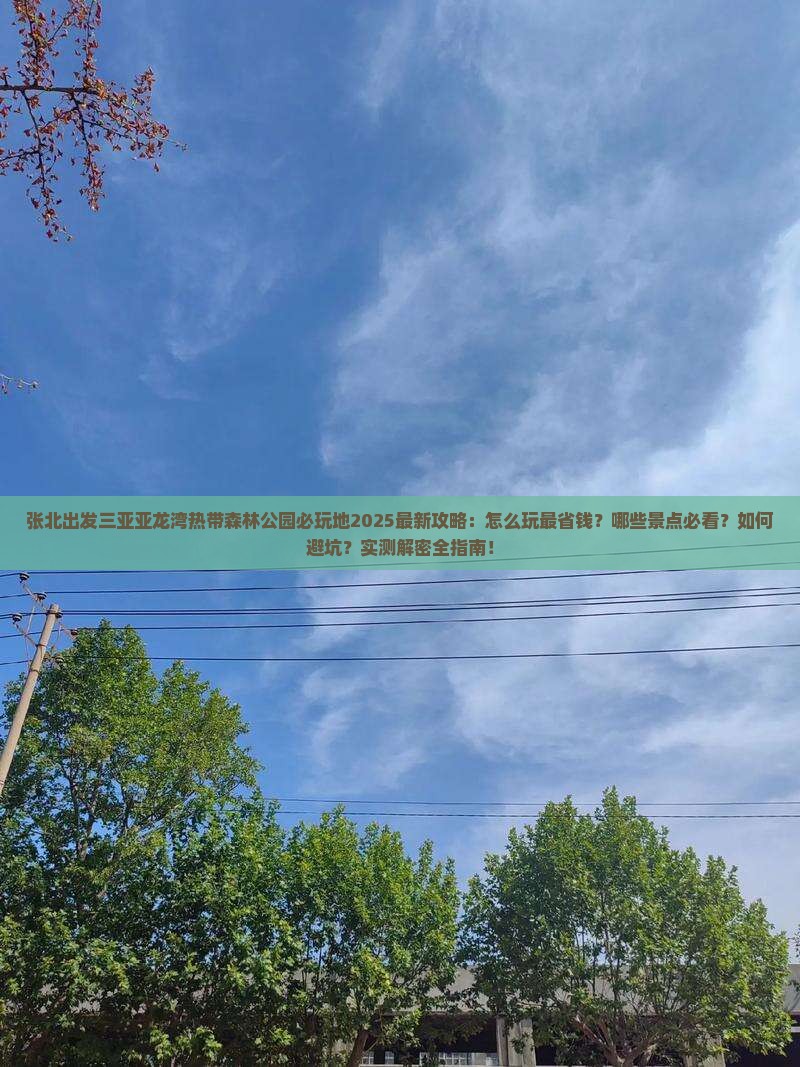 张北出发三亚亚龙湾热带森林公园必玩地
