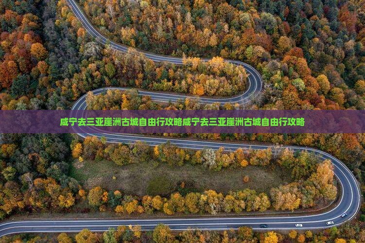 咸宁去三亚崖洲古城自由行
