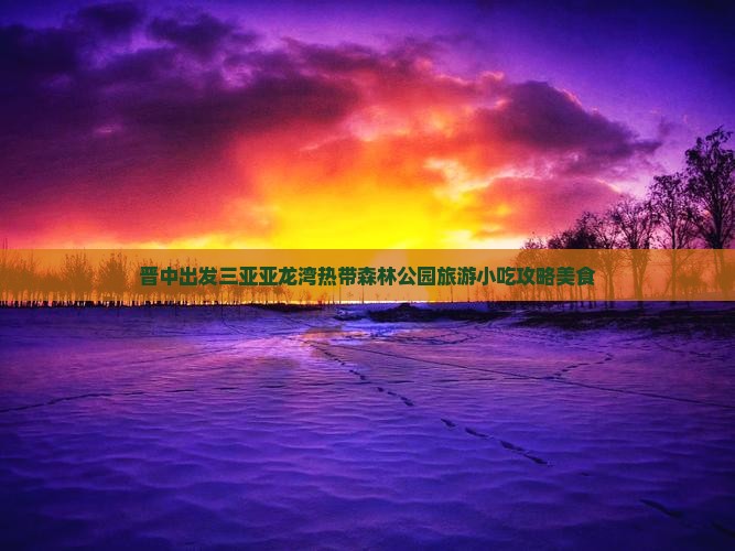 晋中出发三亚亚龙湾热带森林公园旅游小吃