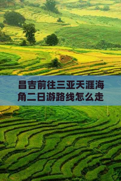 昌吉前往三亚天涯海角二日游