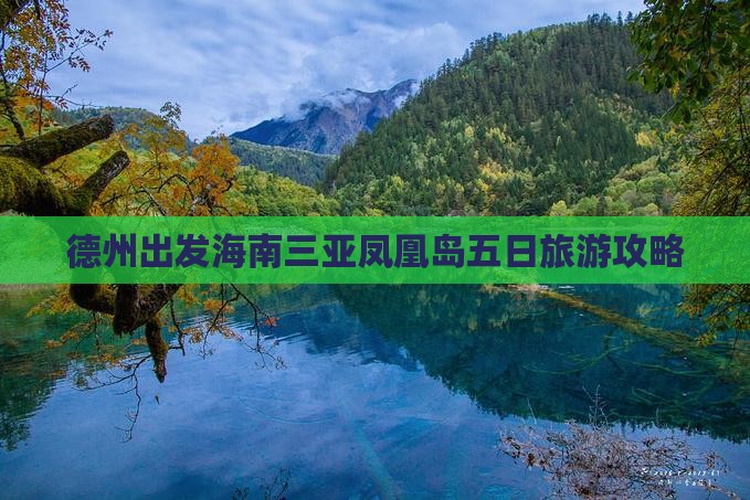 德州出发海南三亚凤凰岛五日旅游攻略