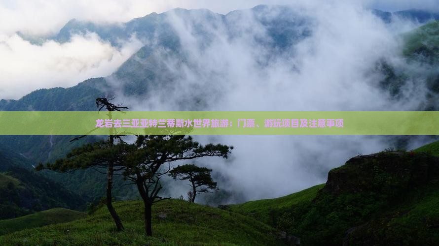 龙岩去三亚亚特兰蒂斯水世界旅游：门票、游玩项目及注意事项
