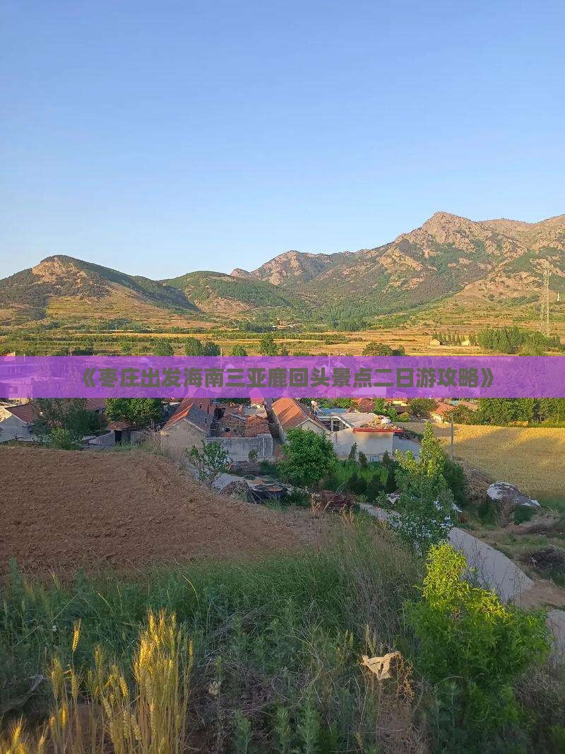 《枣庄出发海南三亚鹿回头景点二日游攻略》