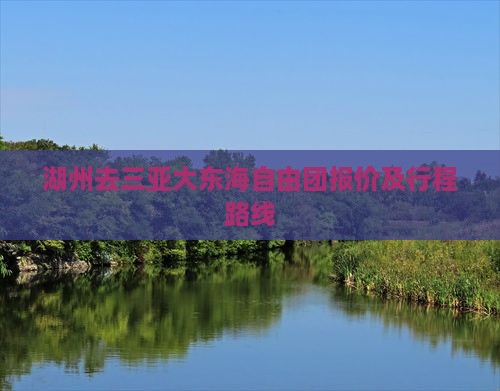 湖州去三亚大东海自由团报价及行程路线