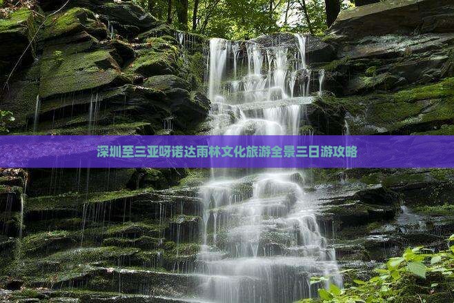 深圳至三亚呀诺达雨林文化旅游全景三日游攻略