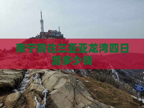 南宁前往三亚亚龙湾四日游多少钱