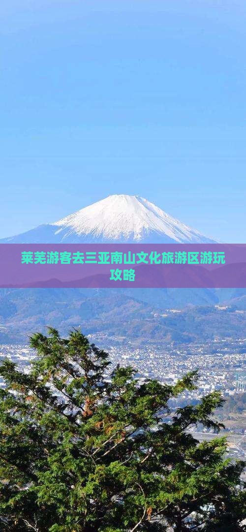莱芜游客去三亚南山文化旅游区游玩攻略