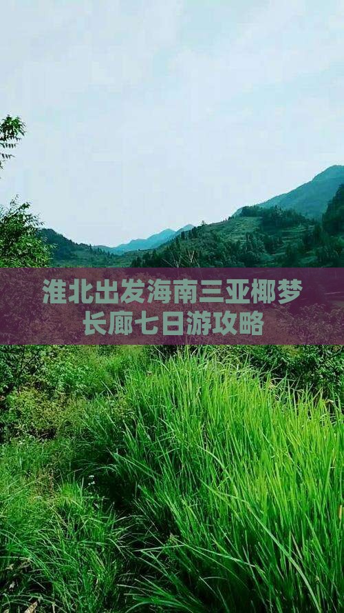 淮北出发海南三亚椰梦长廊七日游攻略