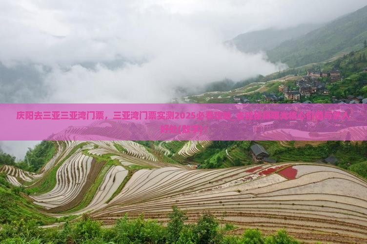 庆阳去三亚三亚湾门票