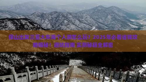 保山出发三亚大东海个人游