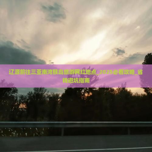 辽源前往三亚南湾猴岛旅游网红地点