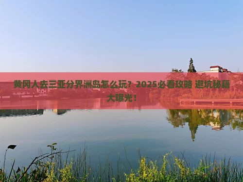 黄冈去三亚分界洲岛团体旅游