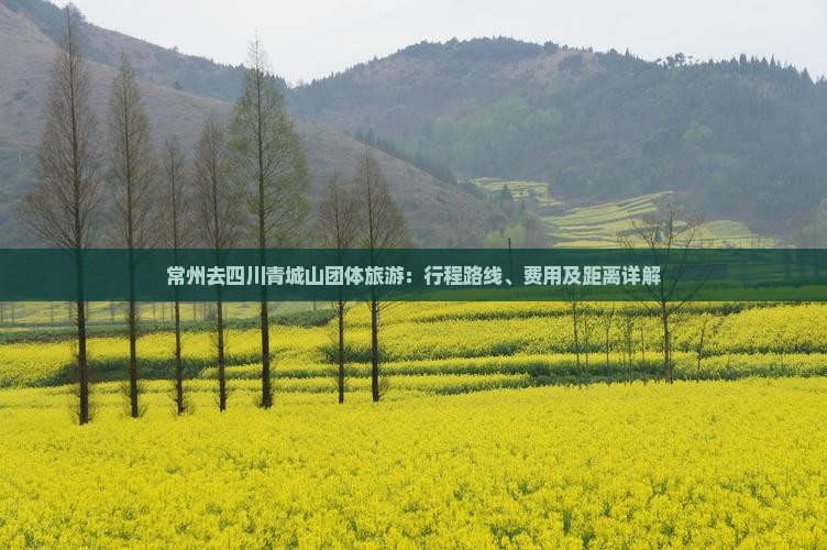 常州去四川青城山团体旅游：行程路线、费用及距离详解