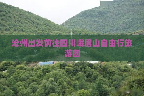 沧州出发前往四川峨眉山自由行旅游团