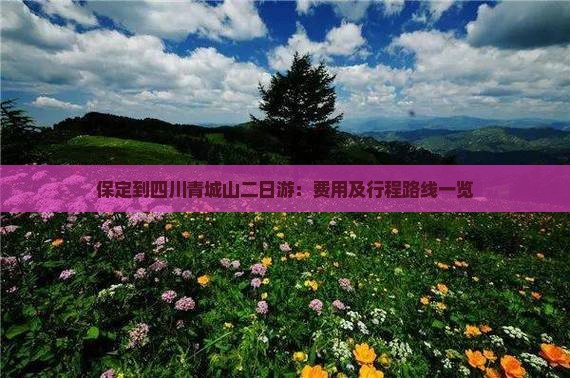 保定到四川青城山二日游：费用及行程路线一览