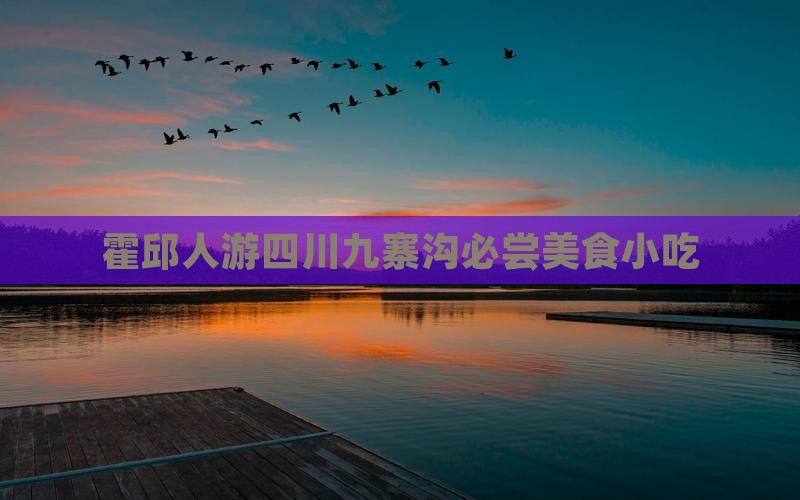 霍邱人游四川九寨沟必尝美食小吃