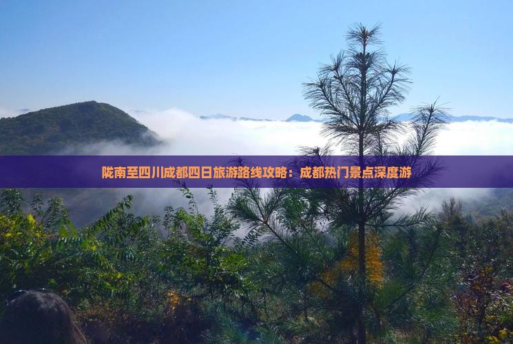 陇南至四川成都四日旅游路线攻略：成都热门景点深度游
