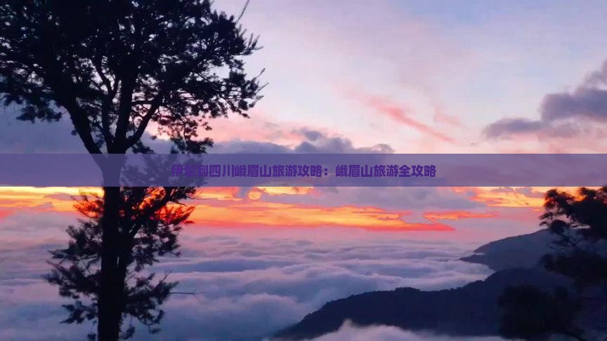 伊犁到四川峨眉山旅游
